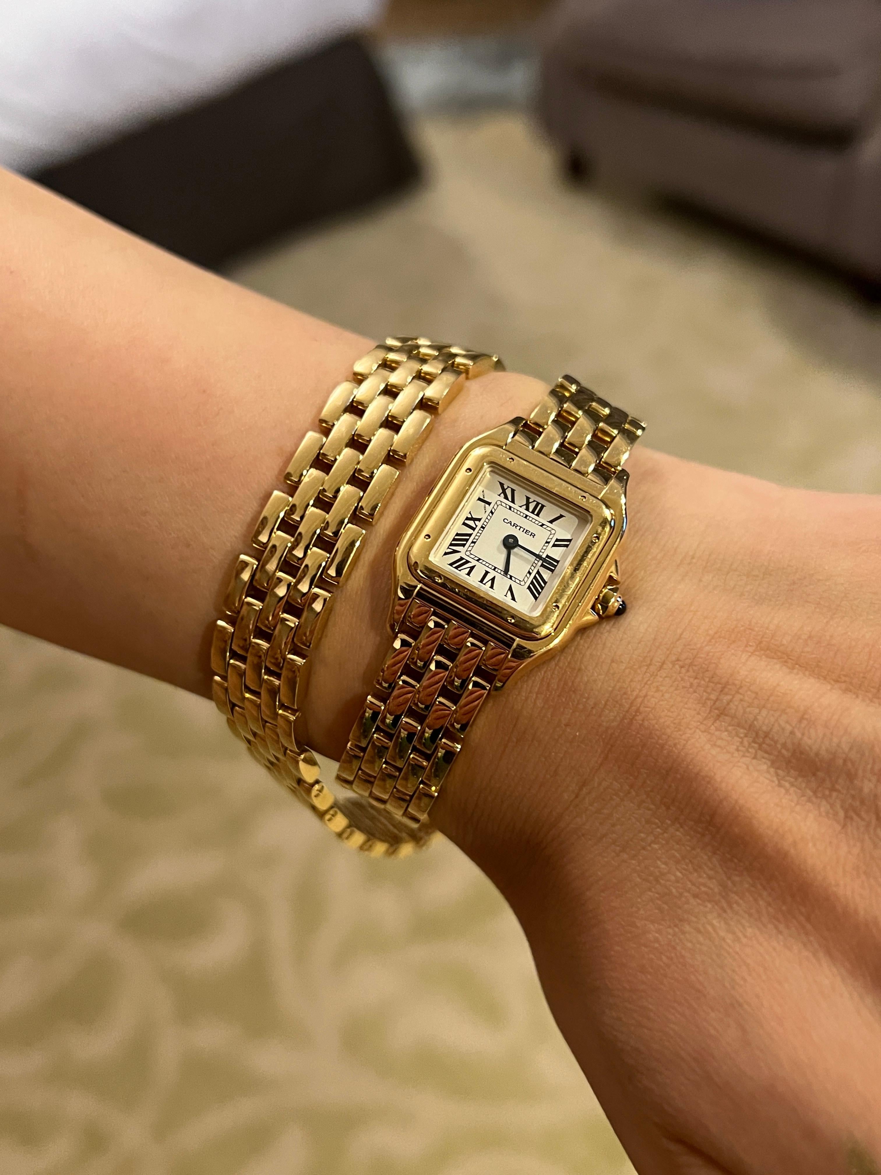Cartier Panthère Double Loop, 18 Karat Gold, Ladies Wrist Watch, Ref. WGPN0013 1