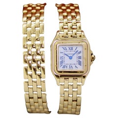 Cartier Panthère Double Loop, 18 Karat Gold, Ladies Wrist Watch, Ref. WGPN0013