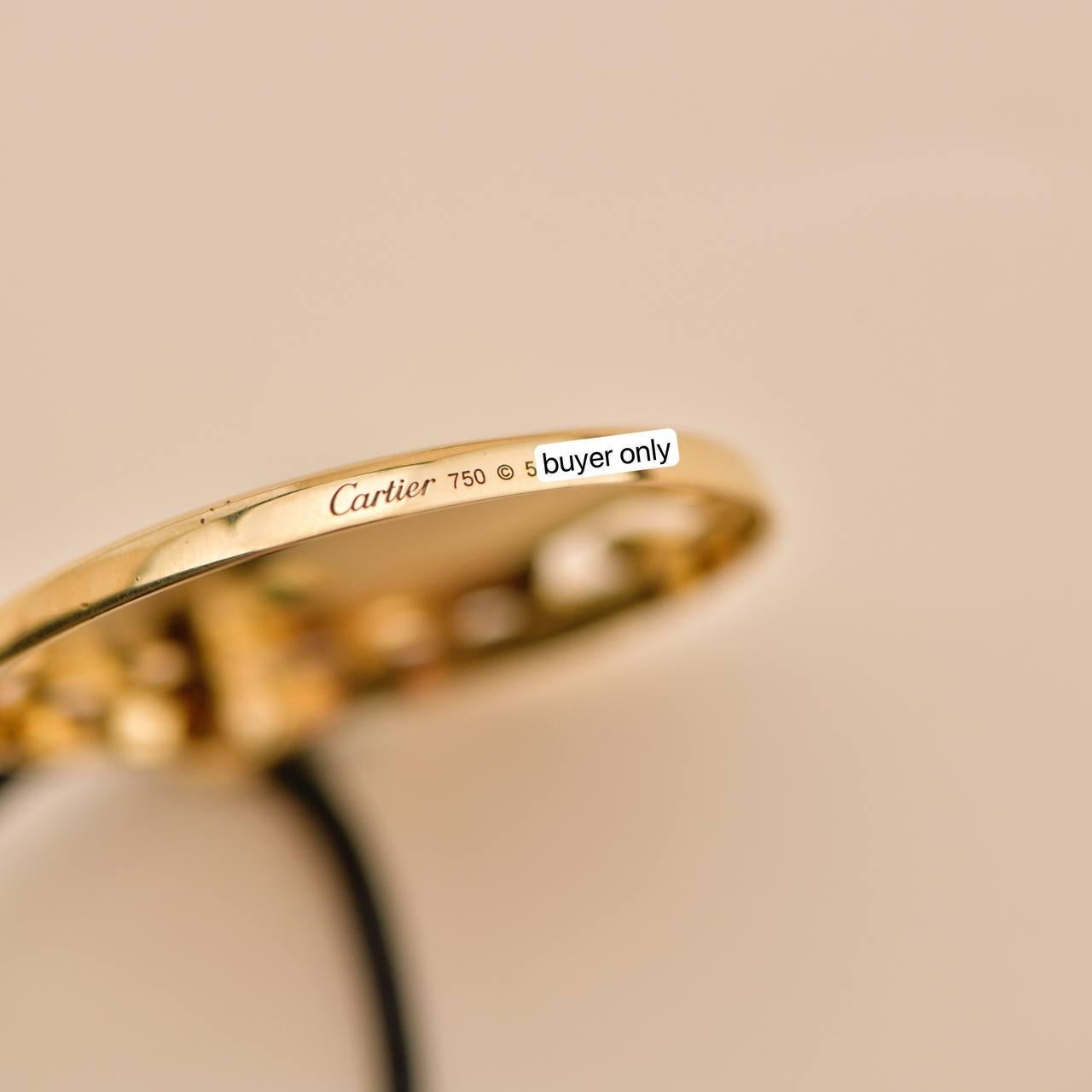 Cartier Panthère Collana con ciondolo in oro giallo 18 carati con smalto e tsavorite in vendita 2