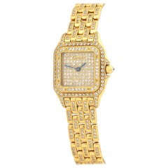 Cartier Panthere Full Diamond Case, Bracelet, Dial Quartz Watch