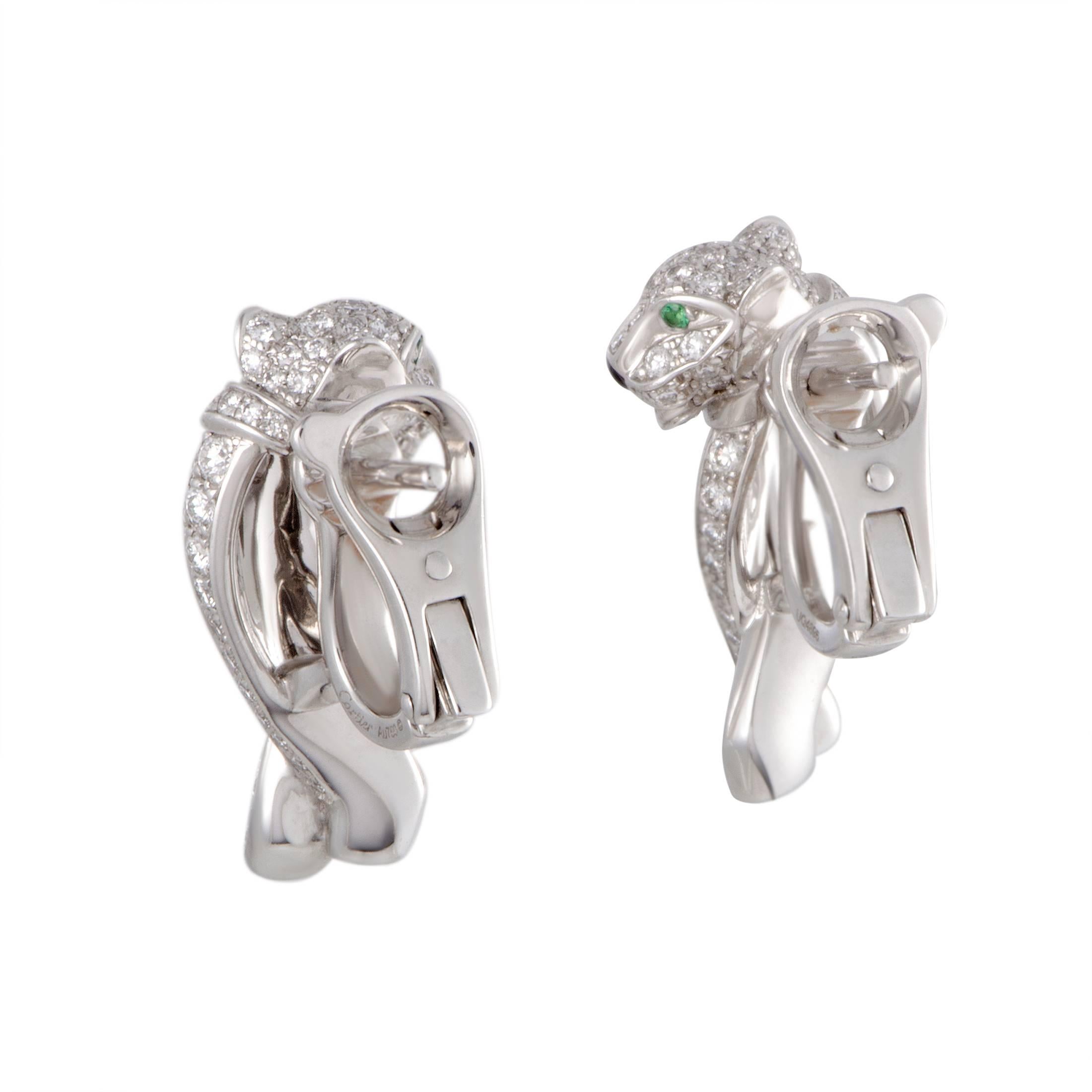 cartier panther earrings