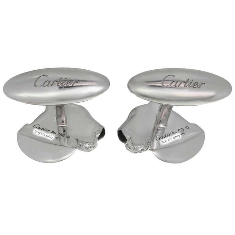 CARTIER Panthere Full Pave Diamond Emerald Onyx White Gold