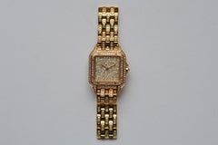 Cartier Panthère GM 18k Yellow Gold Full Diamond Pavé Unworn Full Set