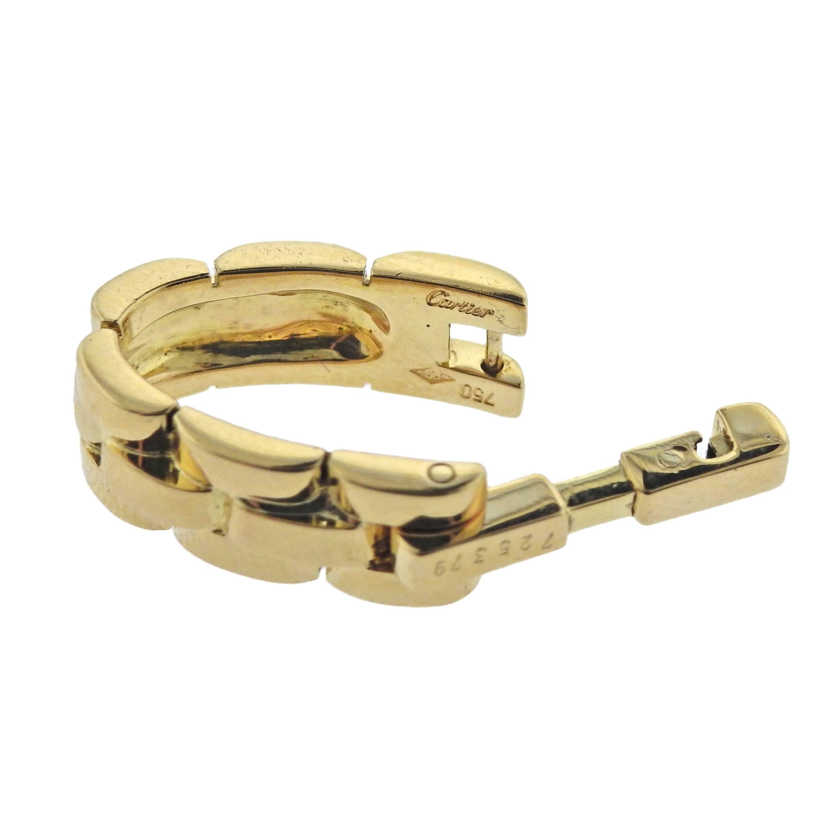 Cartier Panthere Gold Cufflinks 2