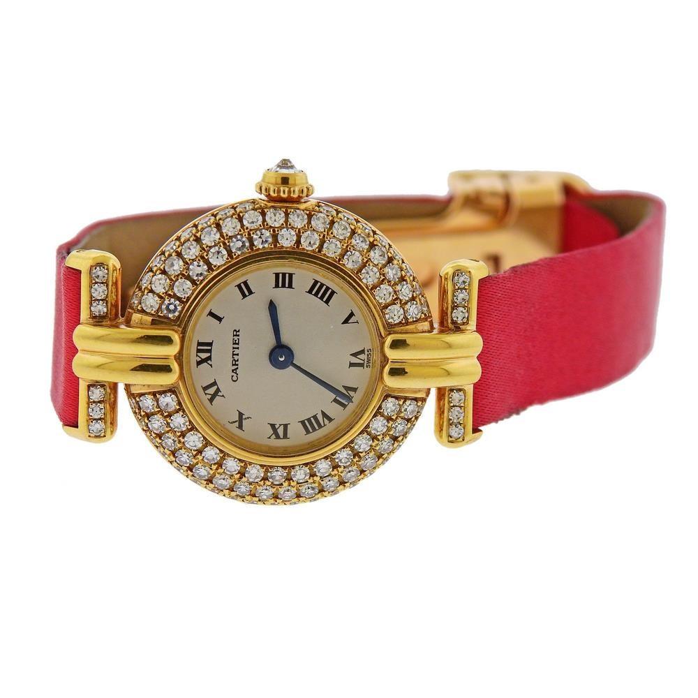 gold cartier panthere watch