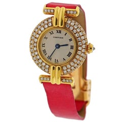 Vintage Cartier Panthere Gold Diamond Watch