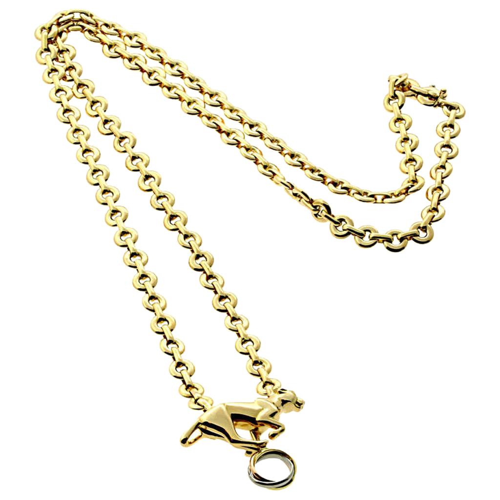 Cartier Panthere Gold Trinity Necklace