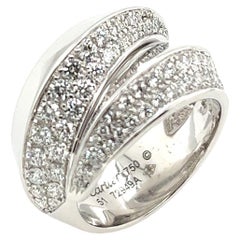 Cartier Panthere Griff Ring in 18ct White Gold. With original box and papers