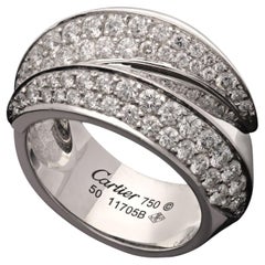 Bague Cartier Panthère Griffe en or blanc 18ct et diamants, circa 2000s