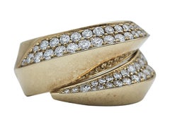 Anello Cartier Panthère Griffe in oro giallo 18 carati e diamanti