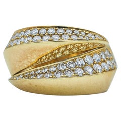 Anello Cartier Panthère Griffe in oro giallo 18 carati e diamanti