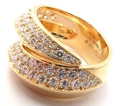 Cartier Panthere Griffe Diamond Yellow Gold Band Ring