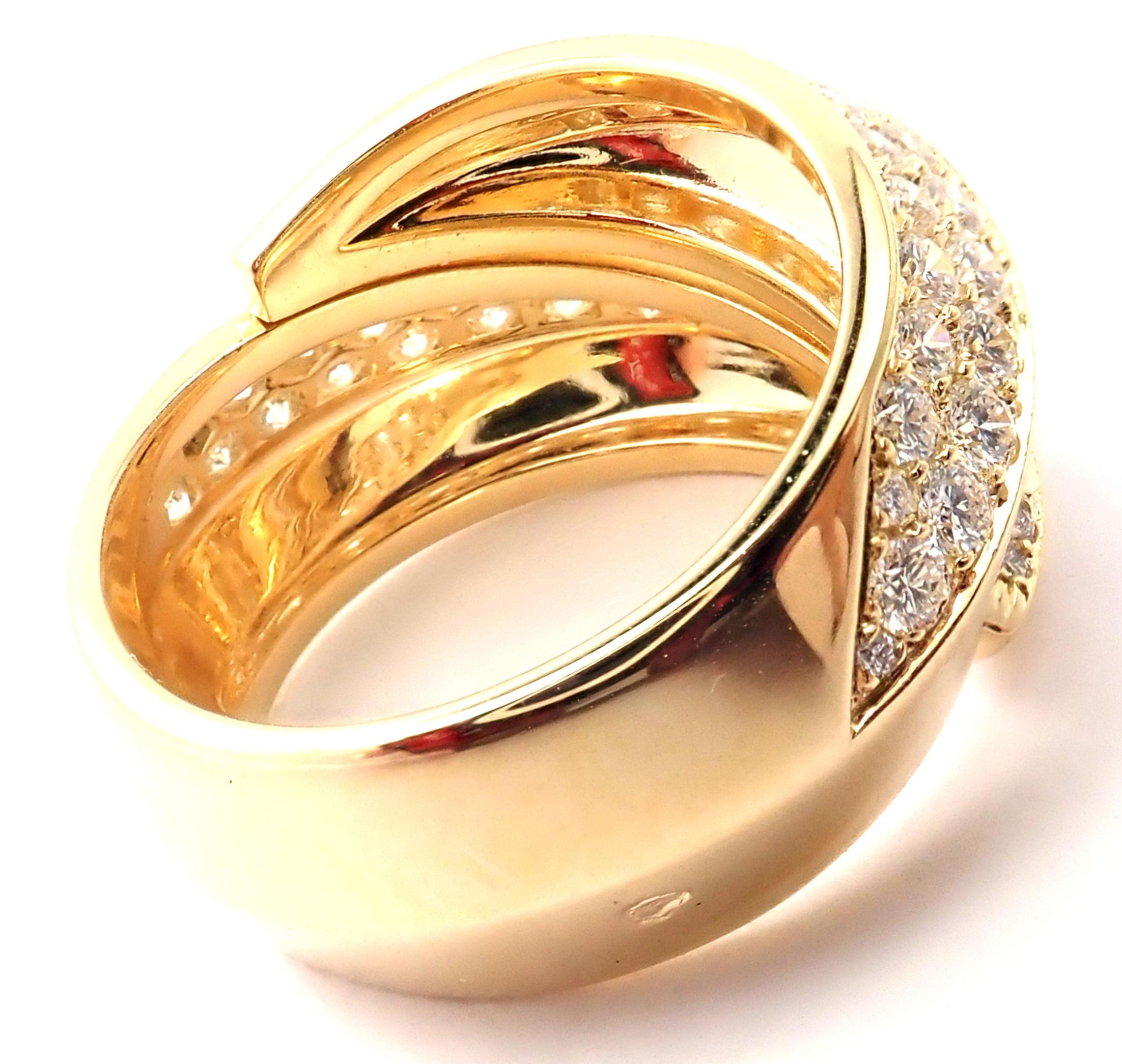 Cartier Panthere Gryph Diamant-Gelbgold-Ring im Zustand „Hervorragend“ im Angebot in Holland, PA