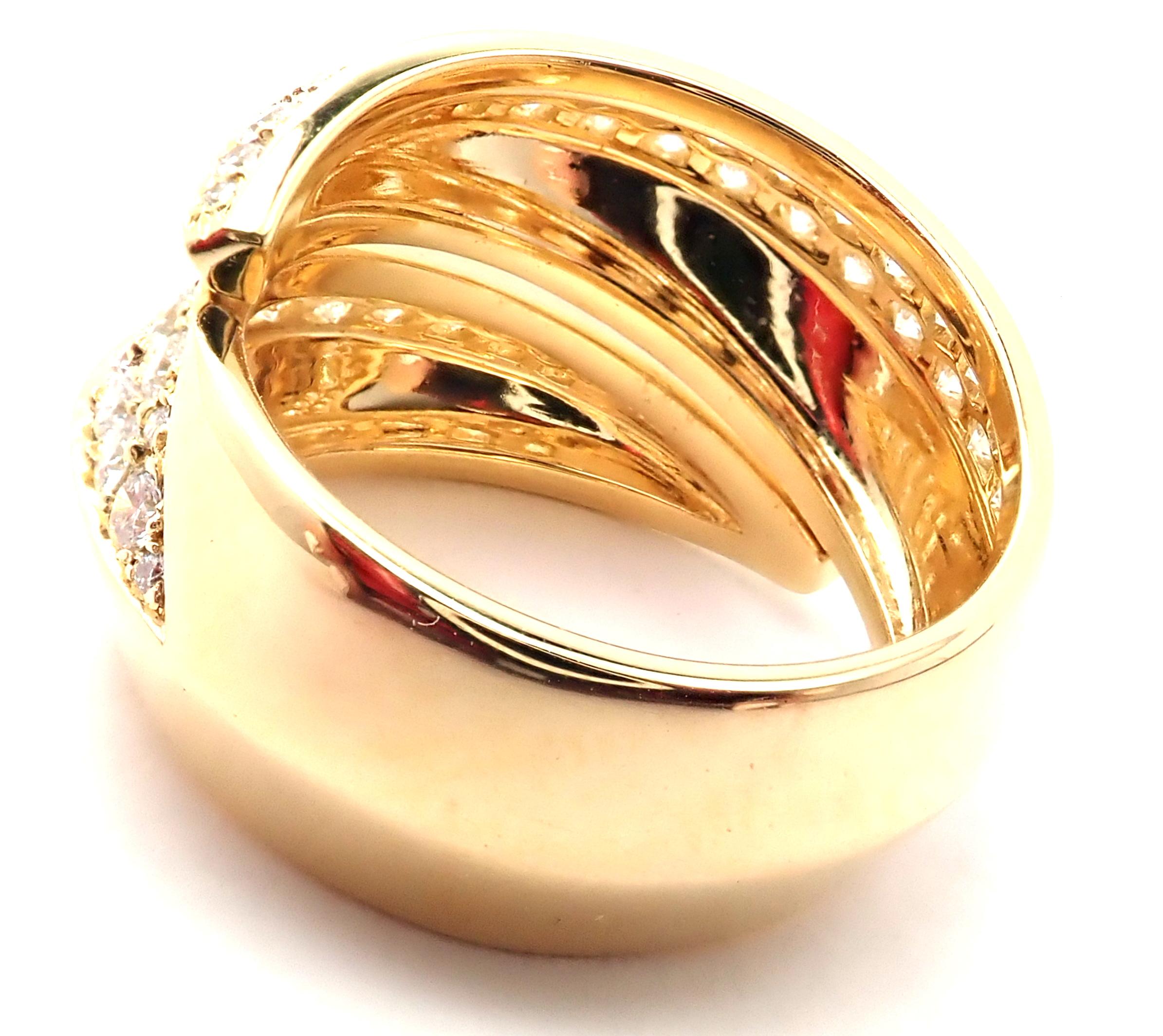 Cartier Panthere Gryph Diamant-Gelbgold-Ring für Damen oder Herren im Angebot