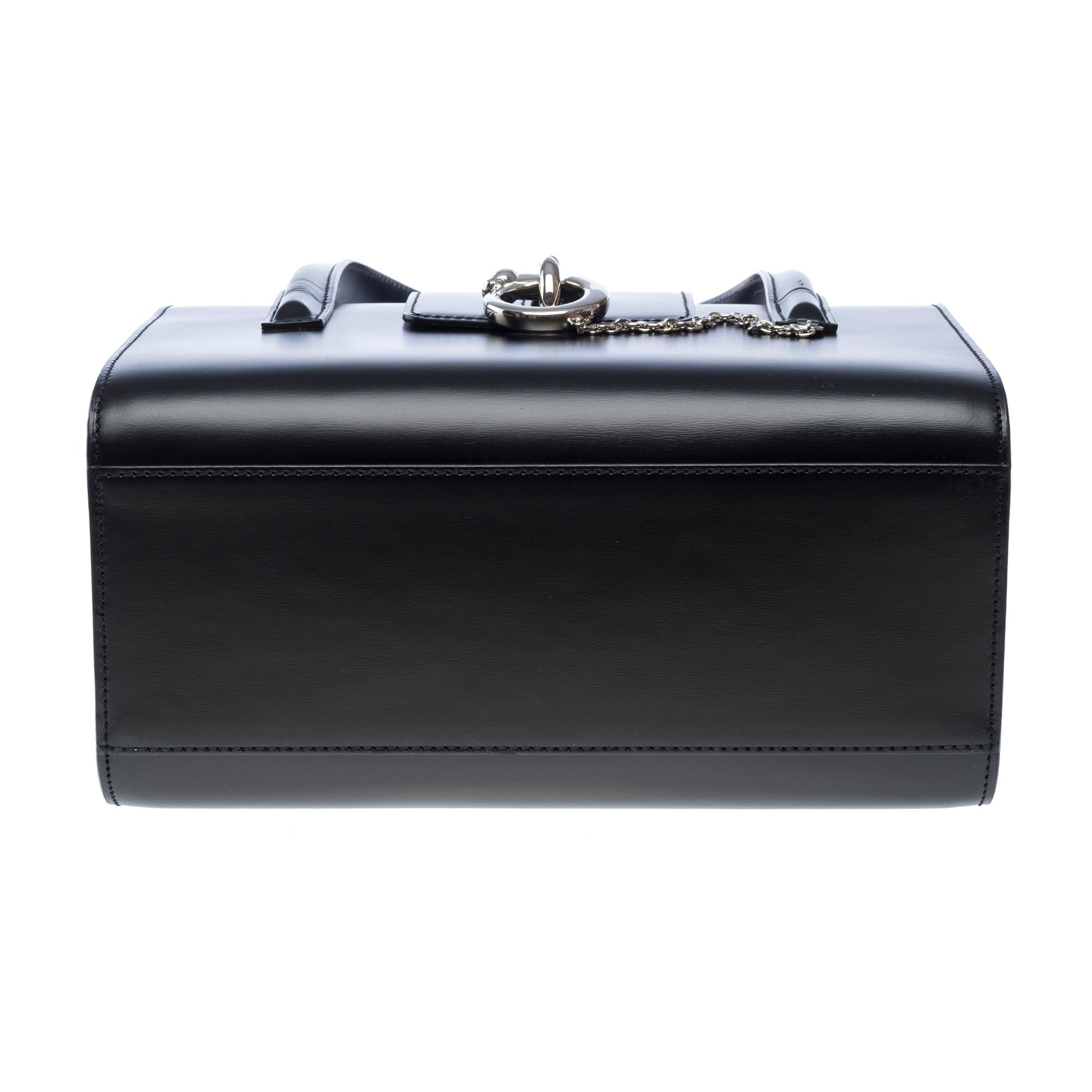 Cartier Panthère handbag in black calfskin leather, PHW For Sale 5