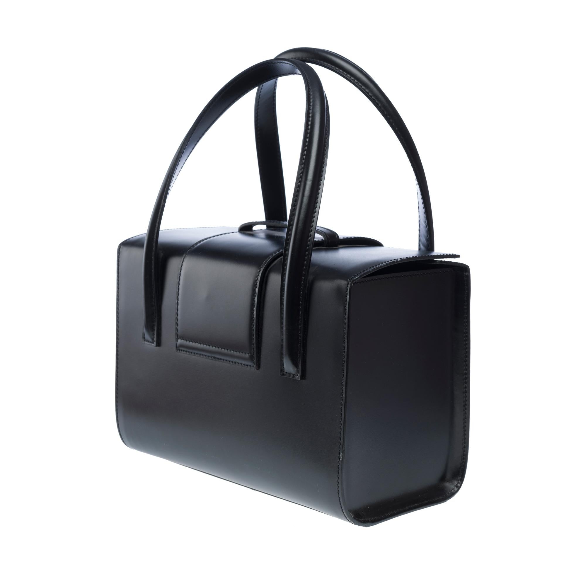 Women's Cartier Panthère handbag in black calfskin leather, PHW For Sale