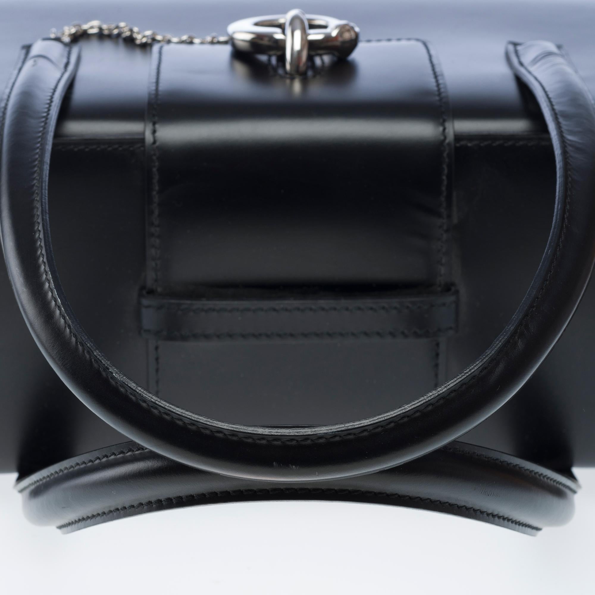 Cartier Panthère handbag in black calfskin leather, PHW For Sale 4