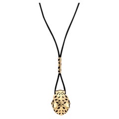 CARTIER Panthere Head Pendant Necklace