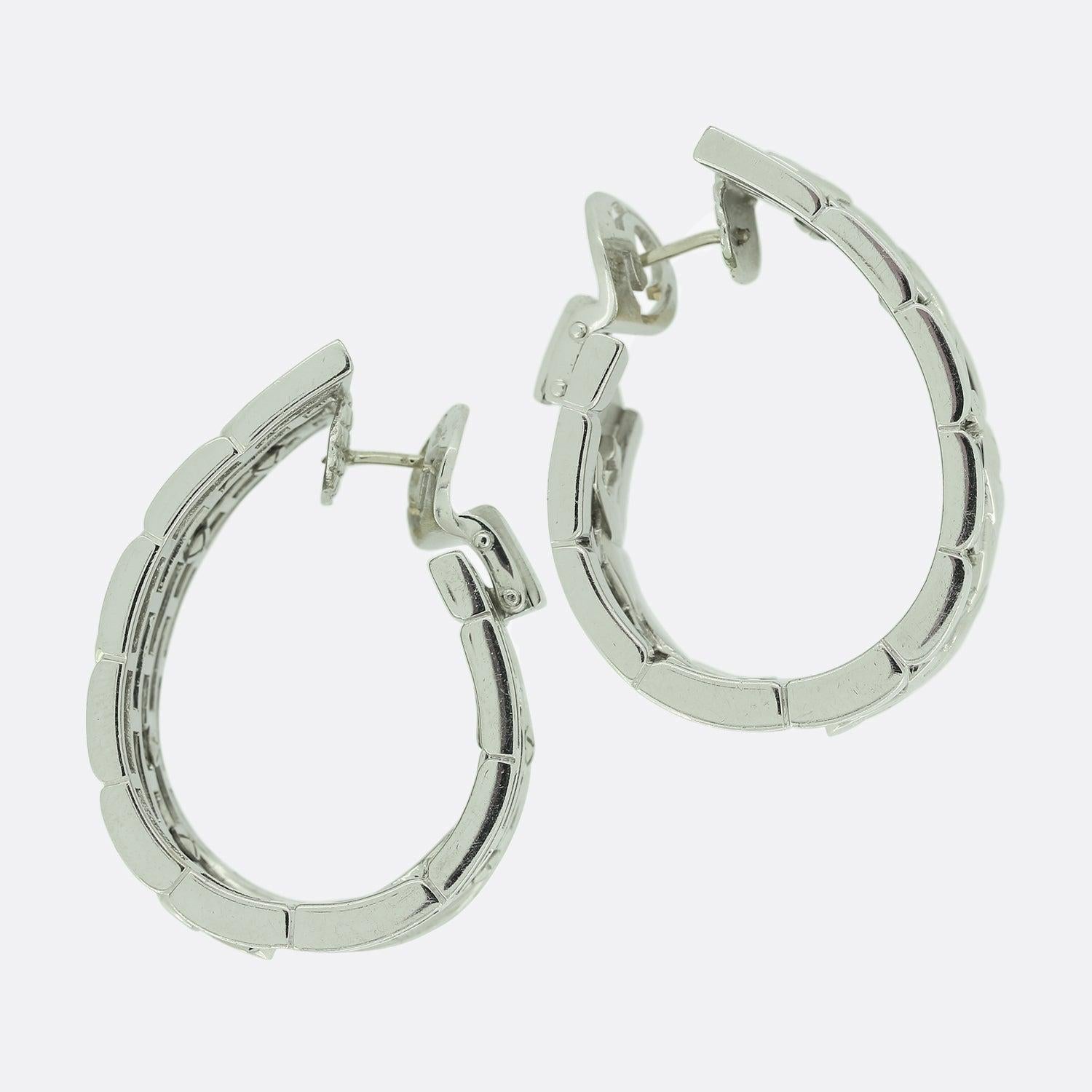 Cartier Panthère Hoop Earrings In Excellent Condition For Sale In London, GB