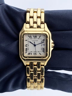 Cartier Panthere Jumbo 18K Yellow Gold Mens Watch