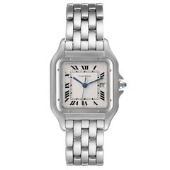 Cartier Panthere Jumbo Stainless Steel Mens Watch W25032P5