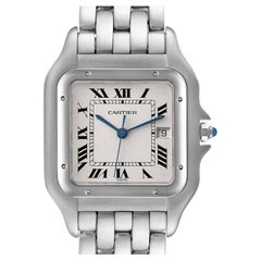 Cartier Panthere Jumbo Stainless Steel Mens Watch W25032P5