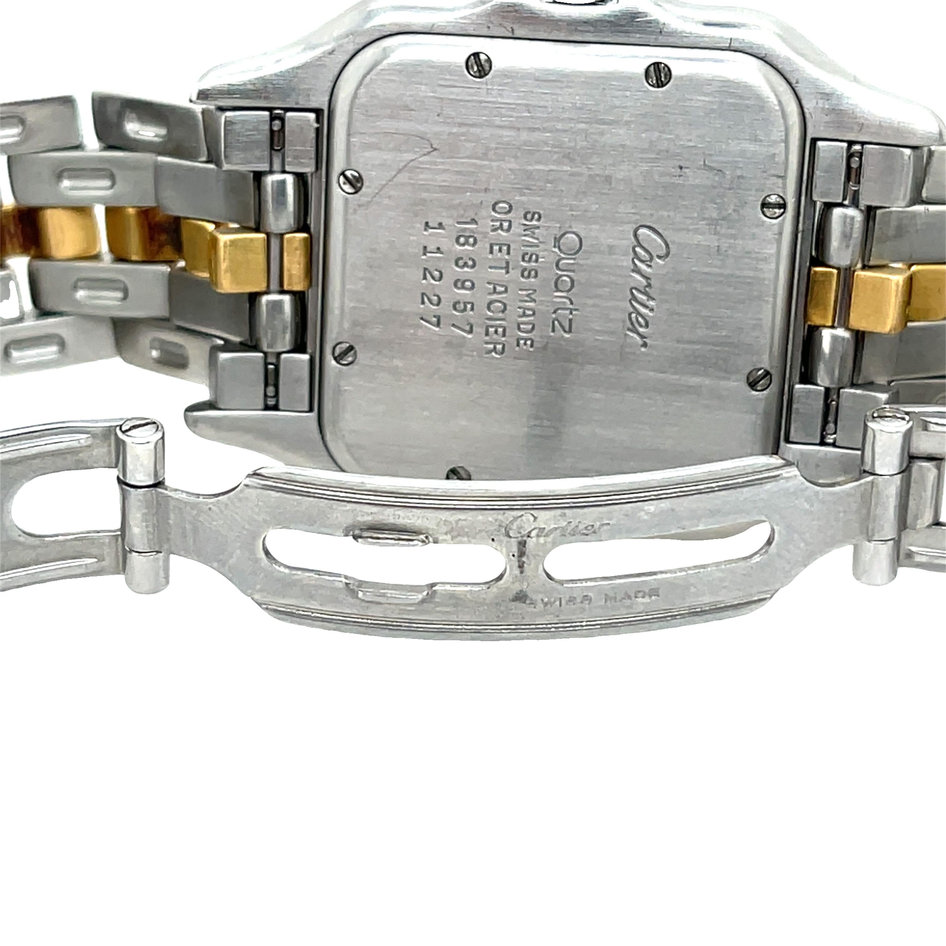 Cartier Panthere Jumbo 29mm Steel & 18k Gold Unisex Watch Ref. 183957/11227 For Sale 1