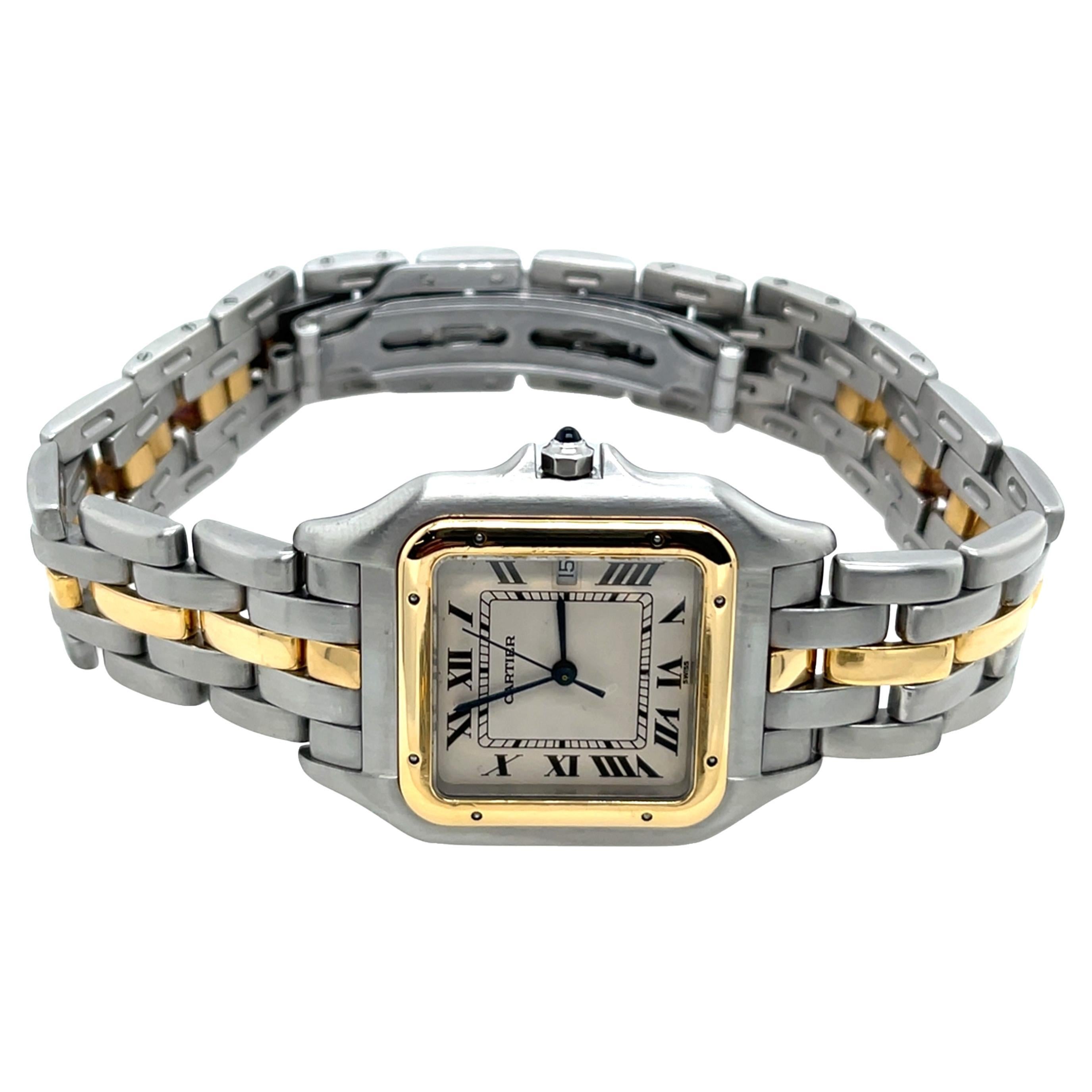 Cartier Panthere Jumbo 29mm Steel & 18k Gold Unisex Watch Ref. 183957/11227