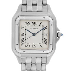 Cartier Panthere Jumbo Steel Silver Dial Quartz Unisex Watch W25032P5