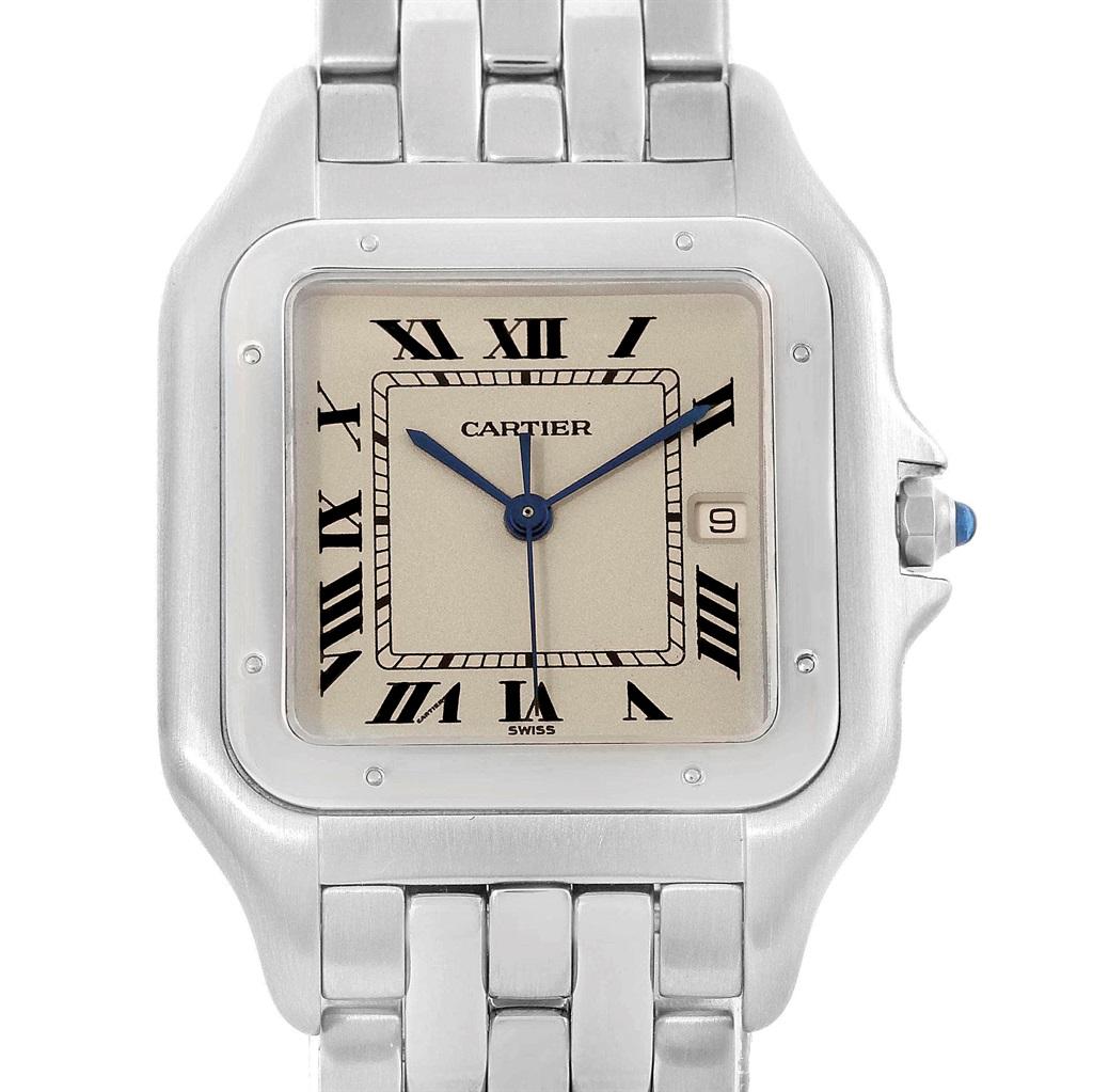 Cartier Panthere Jumbo Stainless Steel Men's Watch W25032P5 3