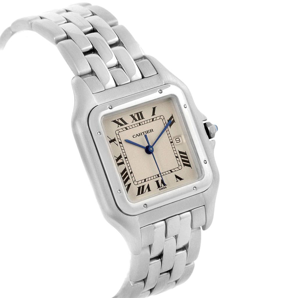 Cartier Panthere Jumbo Stainless Steel Men's Watch W25032P5 4