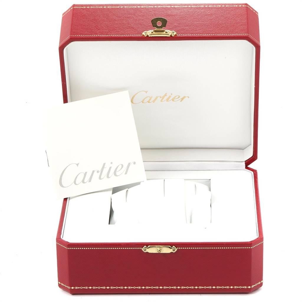 Cartier Panthere Jumbo Steel 18 Karat Yellow Gold Three-Row Quartz Watch 5