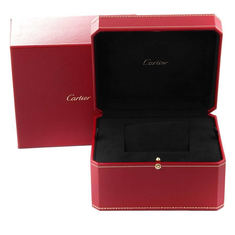 Cartier Panthere Ladies 18k White Gold Diamond Watch WF3091F3 For Sale 4
