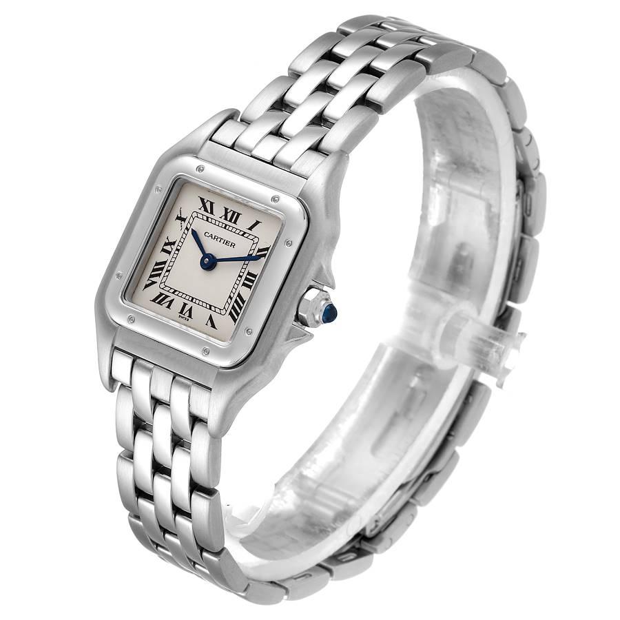 Women's Cartier Panthere Ladies Small Stainless Steel Watch W25033P5 For Sale