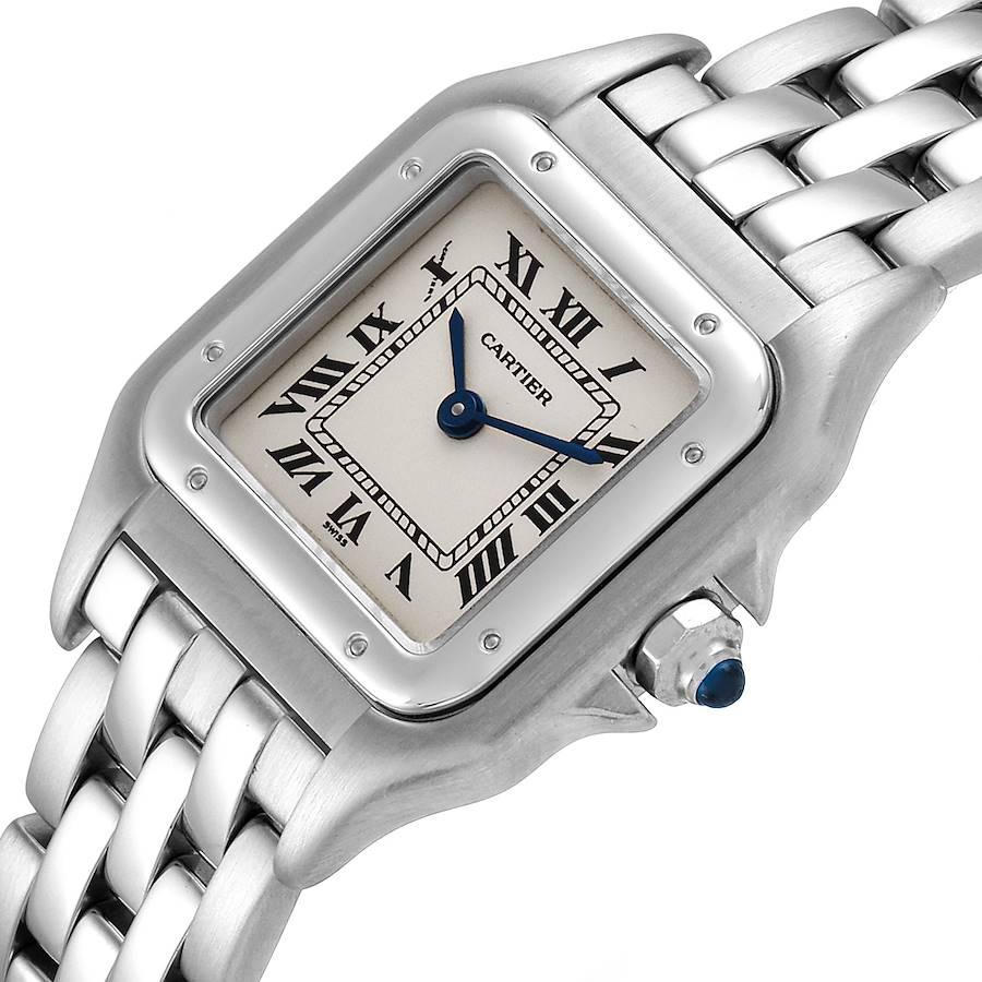 Cartier Panthere Ladies Small Stainless Steel Watch W25033P5 For Sale 1