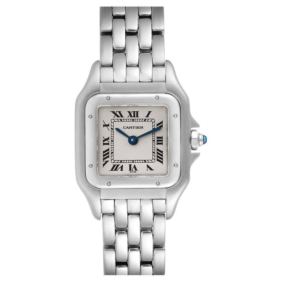 Cartier Panthere Ladies Small Stainless Steel Watch W25033P5 For Sale