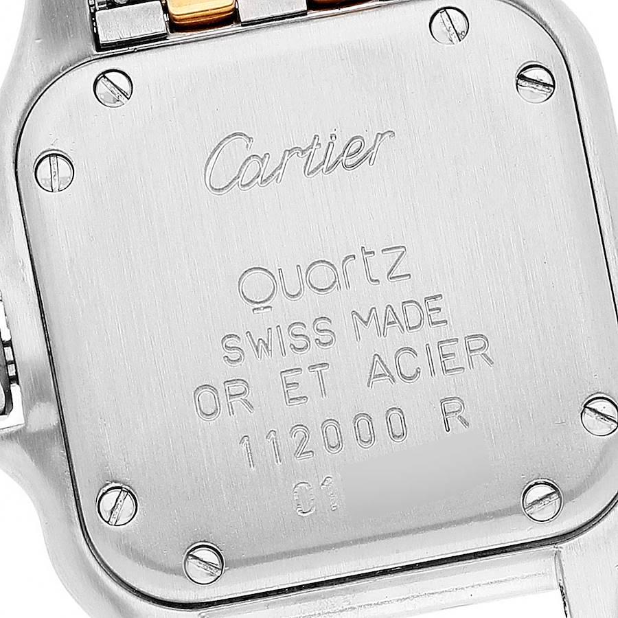 Cartier Panthere Ladies Steel Yellow Gold 2 Row Ladies Watch W25029B6 2