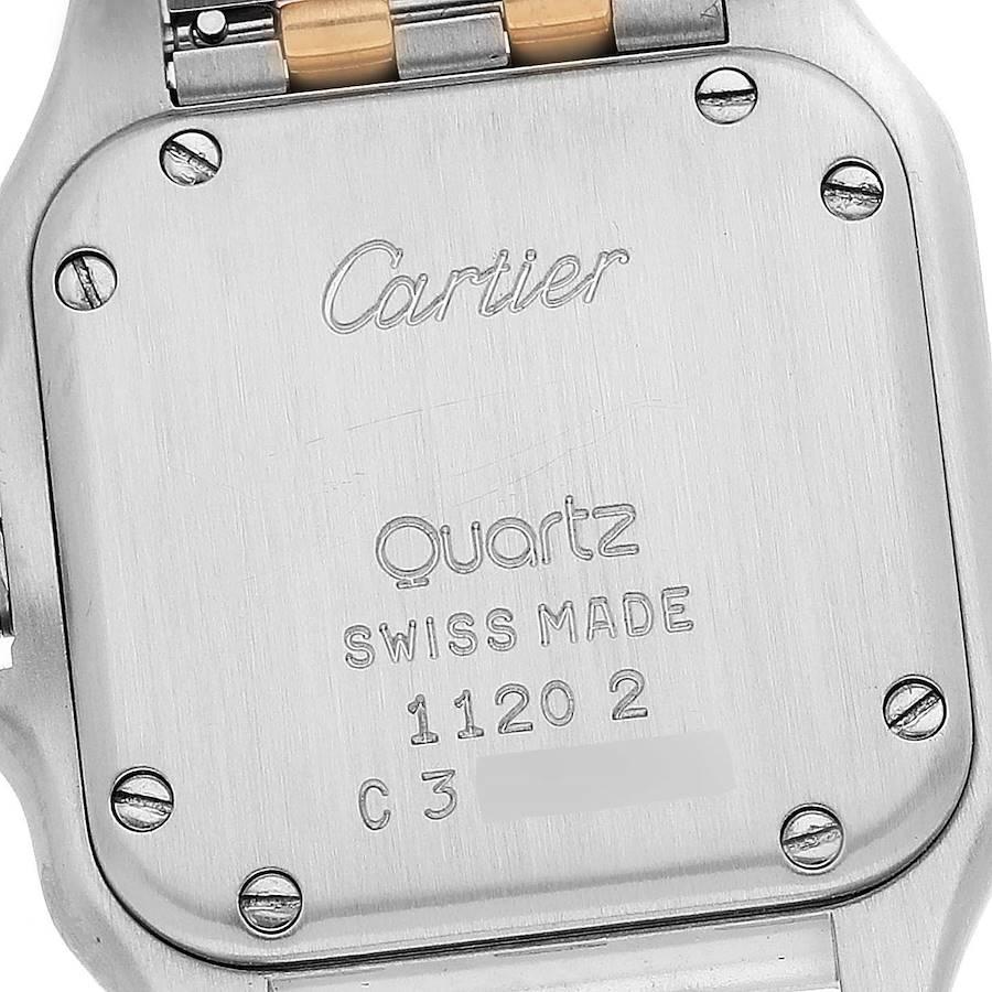 Cartier Panthere Ladies Steel Yellow Gold 2 Row Ladies Watch W25029B6 For Sale 1