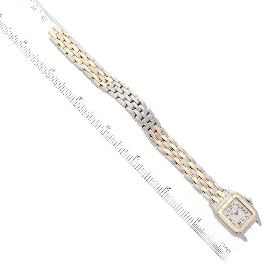 Cartier Panthere Ladies Steel Yellow Gold 2 Row Ladies Watch W25029B6 4