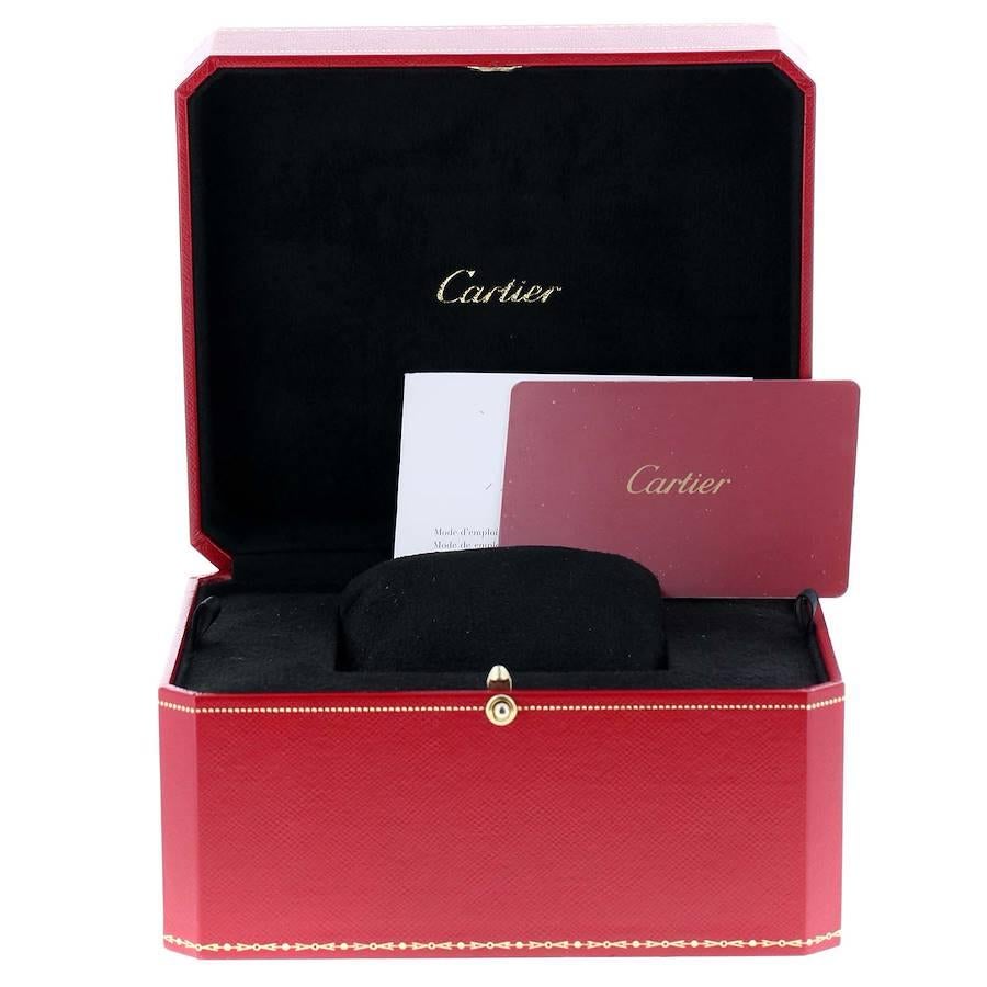 Cartier Panthere Ladies Steel Yellow Gold 2 Row Ladies Watch W2PN0006 Box Card 4
