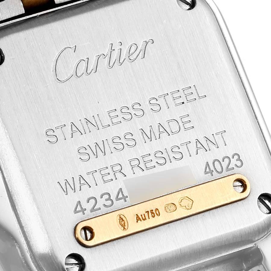 Women's Cartier Panthere Ladies Steel Yellow Gold 2 Row Ladies Watch W2PN0006 Box Card