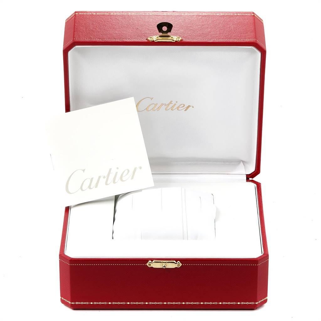 Cartier Panthere Ladies Steel Yellow Gold 3-Row Ladies Watch W25029B6 For Sale 5