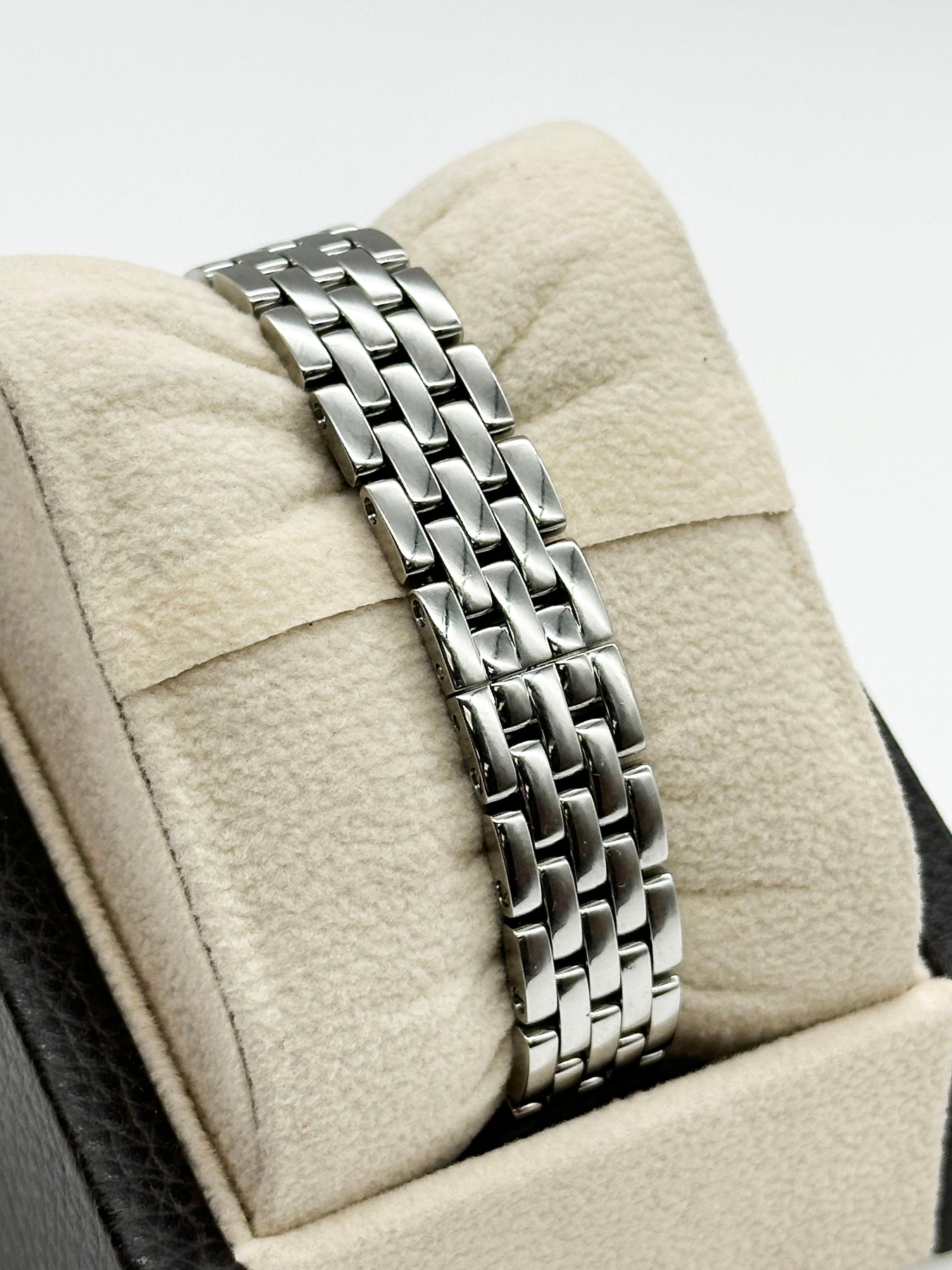 Cartier Panthere Damen W4PN0007 4022 Diamant-Lünette Edelstahl Box Papier 4