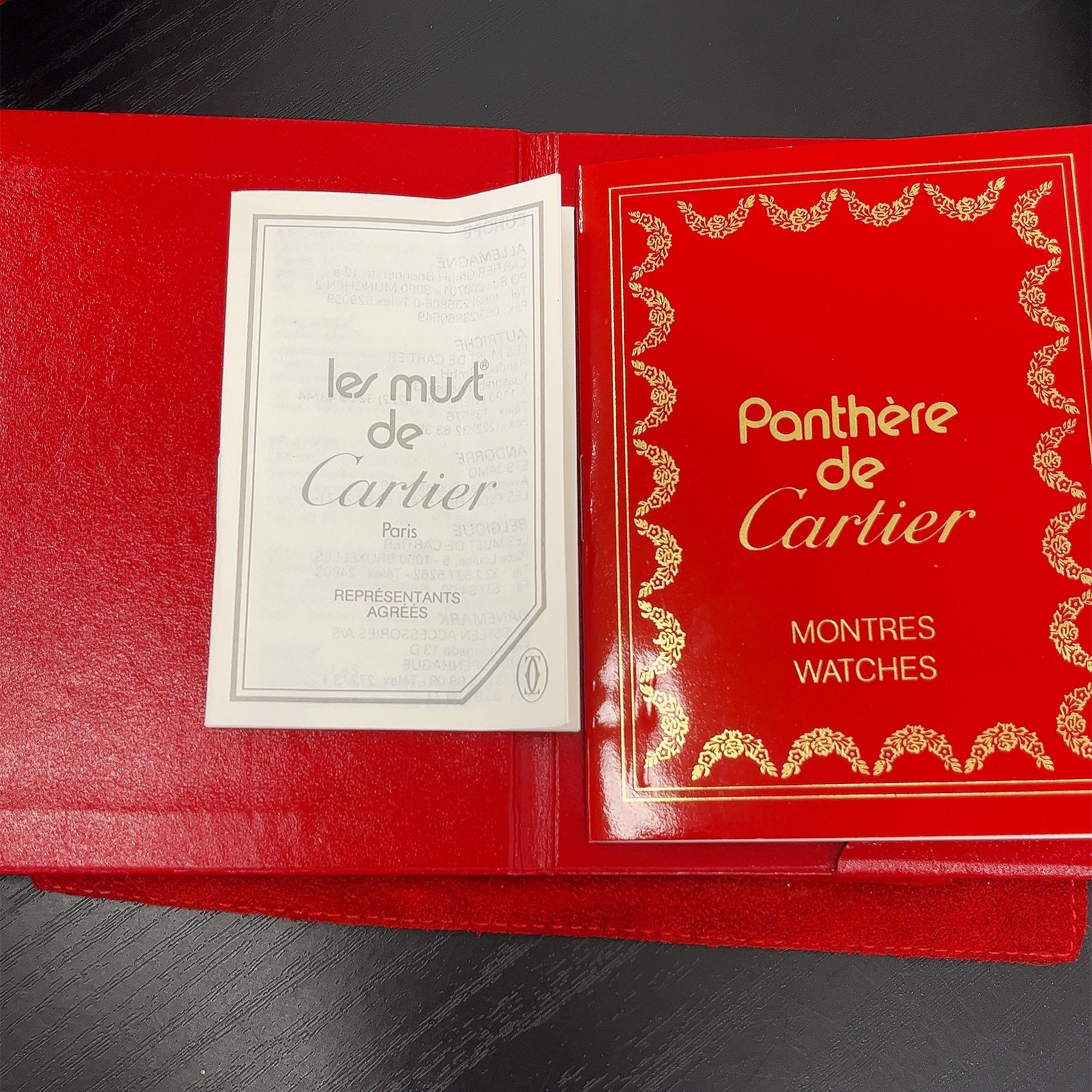 Cartier Panthère Damenuhr 22mm 18ct Gelbgold 8057917 / 06661 8