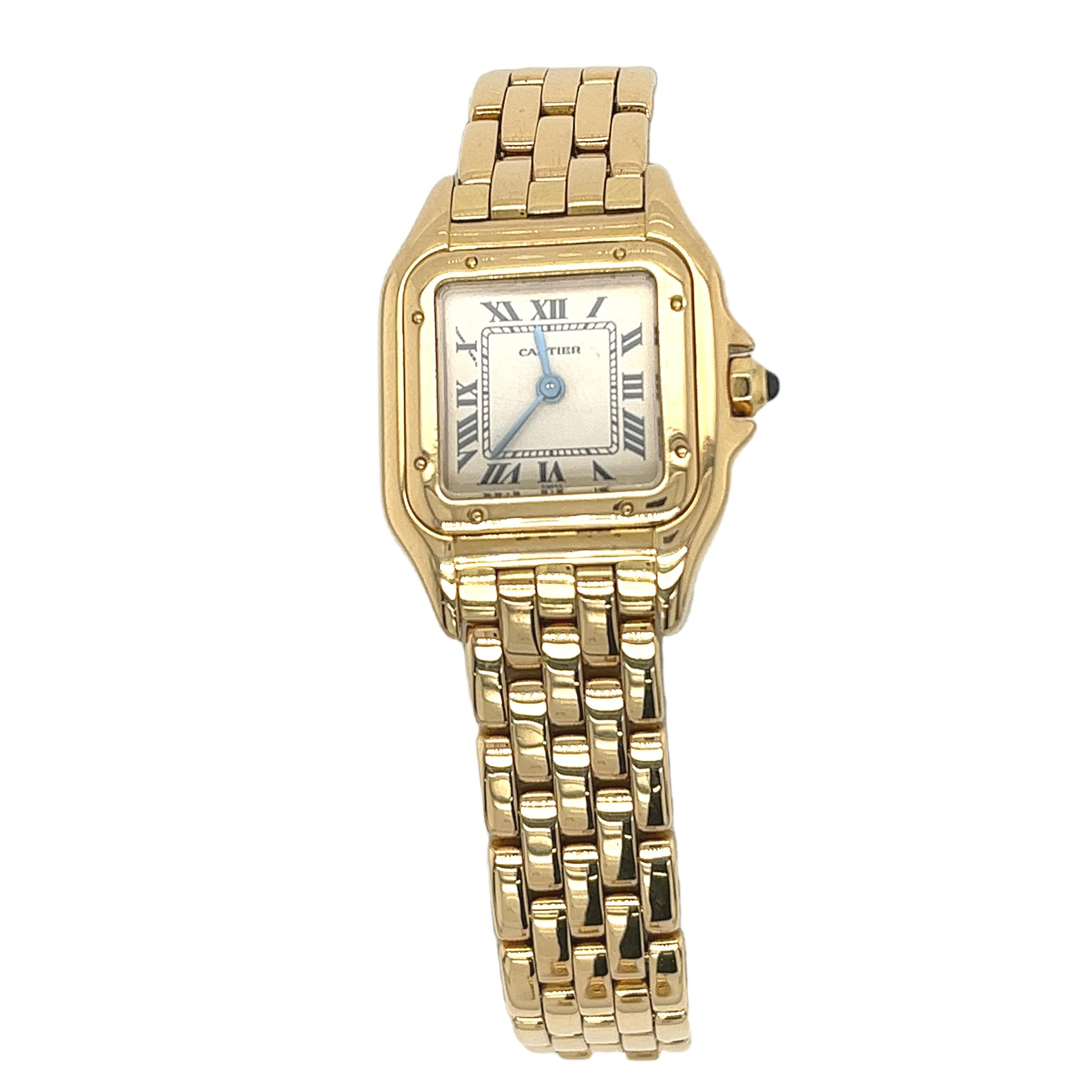 Cartier Panthère Damenuhr 22mm 18ct Gelbgold 8057917 / 06661 3