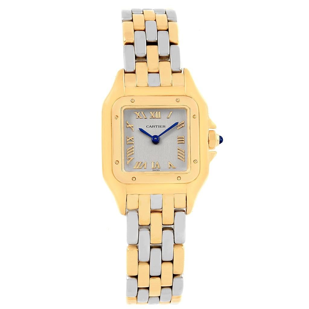 Cartier Panthere Ladies Yellow Gold Steel Ladies Watch 1070 For Sale 4
