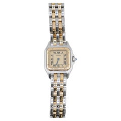 Montre Cartier Panthère Lady bicolore en Steele et or, à quartz, réf. 6692, ensemble complet