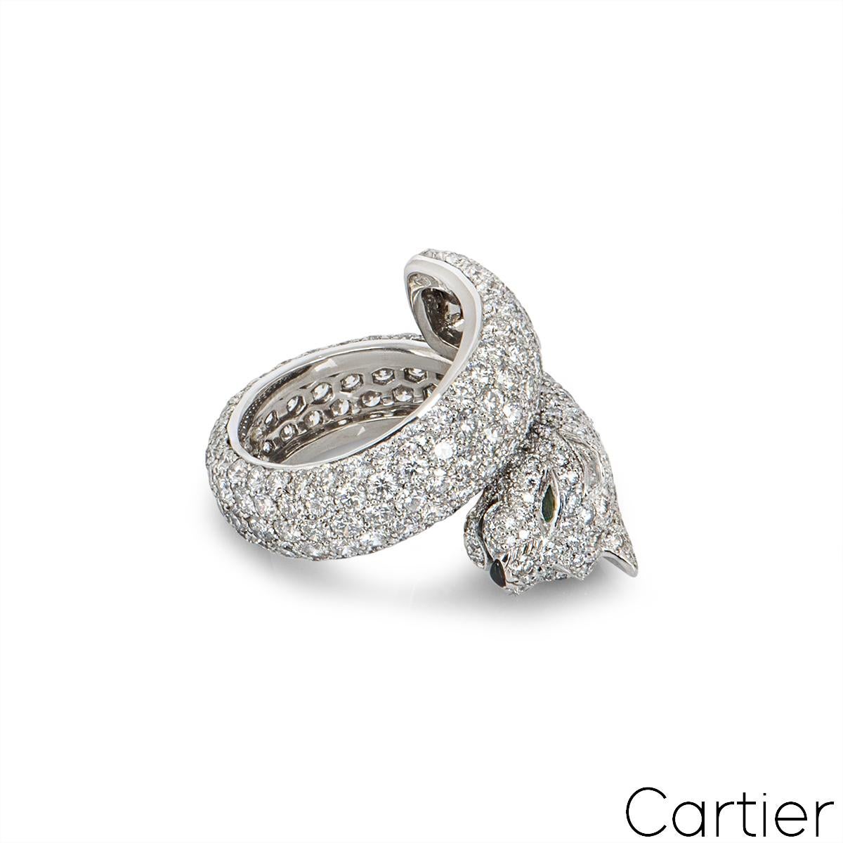 Cartier, bague Panthère Lakarda avec diamants 7,04 carats 11445407 Pour femmes en vente