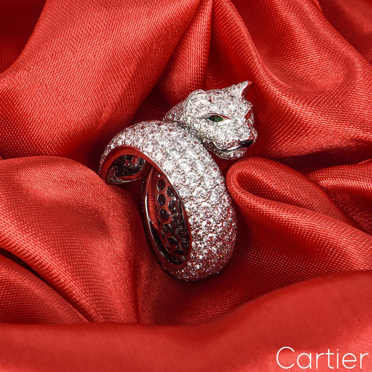 Cartier, bague Panthère Lakarda avec diamants 7,04 carats 11445407 en vente 4