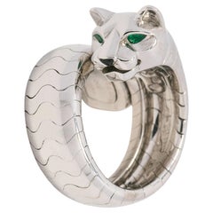 Cartier Panthere Lakarda Ring, Onyx, Tsavorite Garnet, and 18ct gold